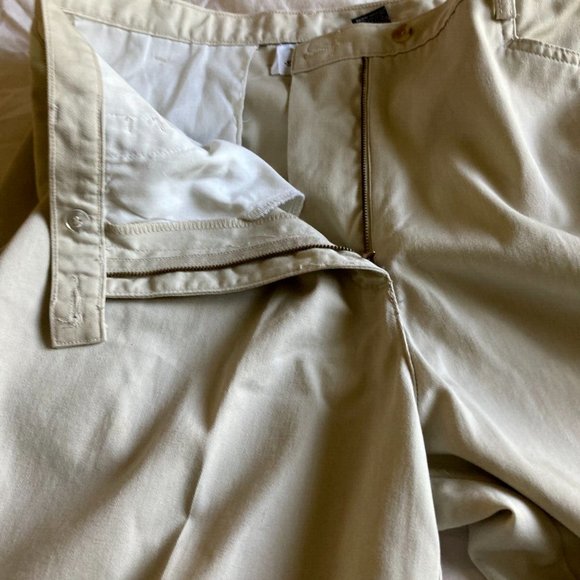 SAMANTHA Khaki Women's Pants - Size 16M - Straight Leg-Flat Front-High Waisted - Picture 4 of 5